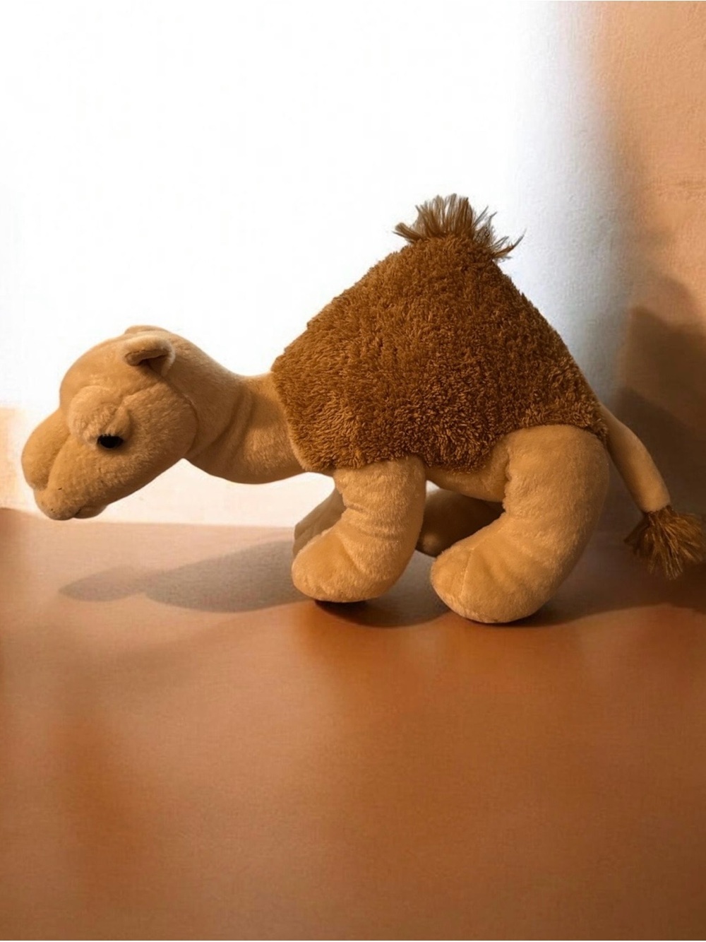 Plush Camel Pet Toy - Brown and Cream Stuffed Animal